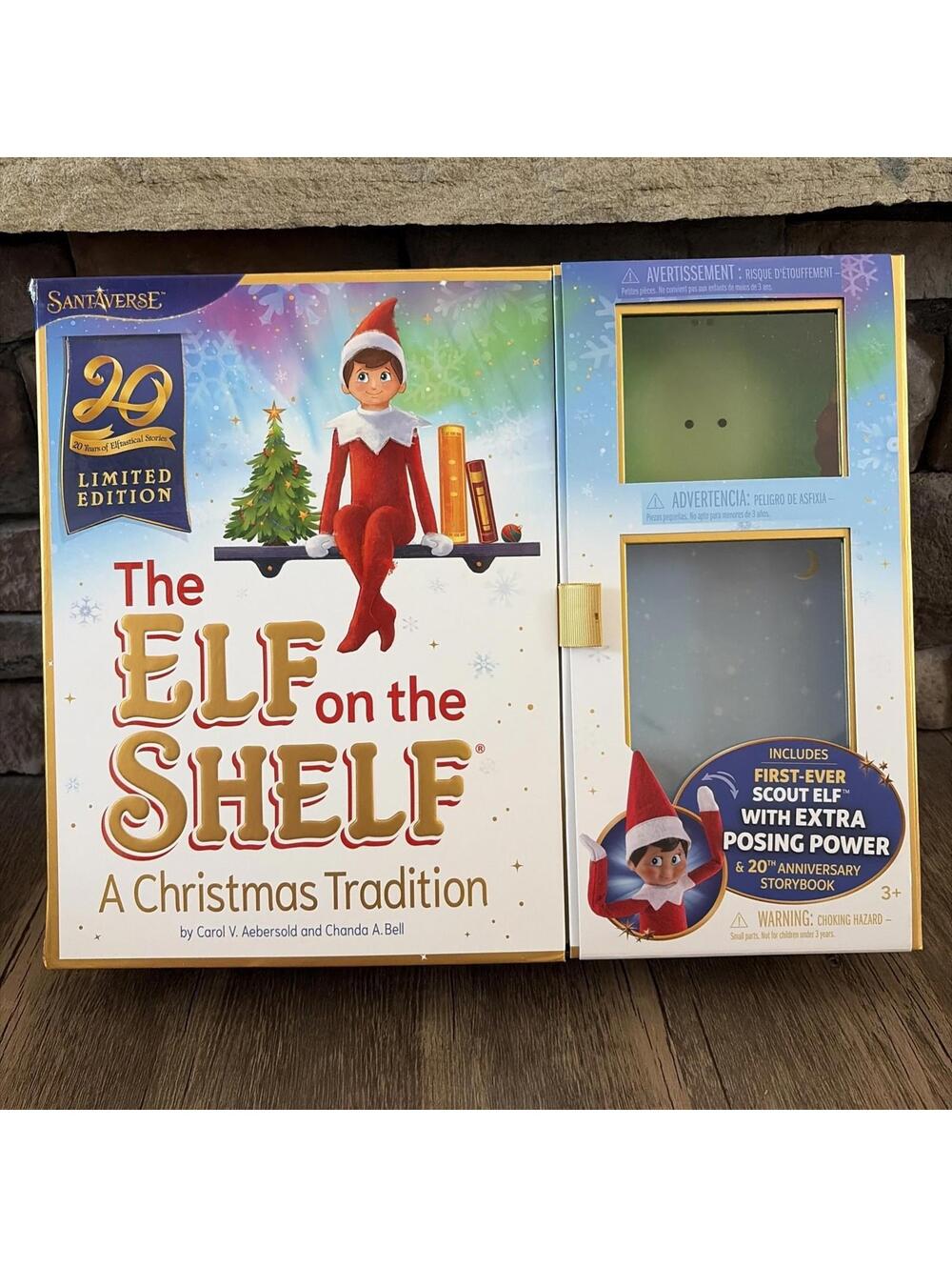 Elf On The Shelf BOX ONLY 20 Year Limited Edition A Christmas Tradition Storage